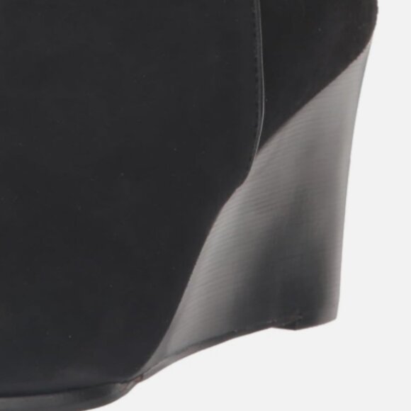 new Dolce Vita Susann Wedge Wide Suede Booties Boots 2510 4T2M - Picture 3 of 9